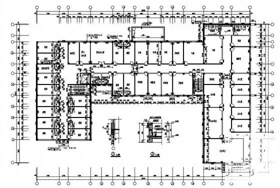 洛水卫生院3层综合楼建筑结构水电CAD施工图纸 - 2