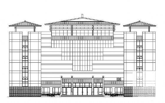 玉器城展厅幕墙工程建筑施工CAD图纸 - 1