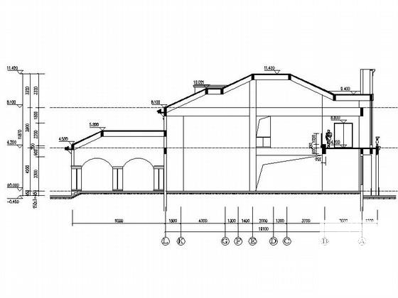 度假村2层售楼处建筑CAD施工图纸 - 3