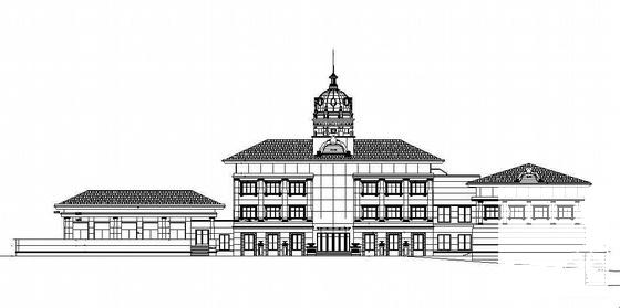 地区水利枢纽工程4层综合楼建筑施工CAD图纸 - 2