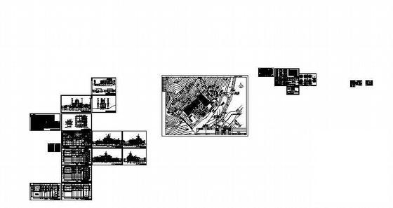地区水利枢纽工程4层综合楼建筑施工CAD图纸 - 4