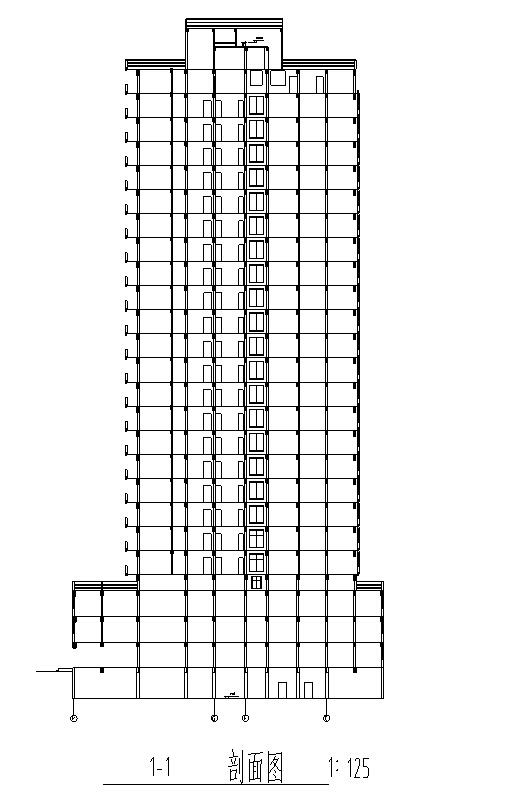 现代高层商住综合楼建筑设计CAD施工图纸 - 4