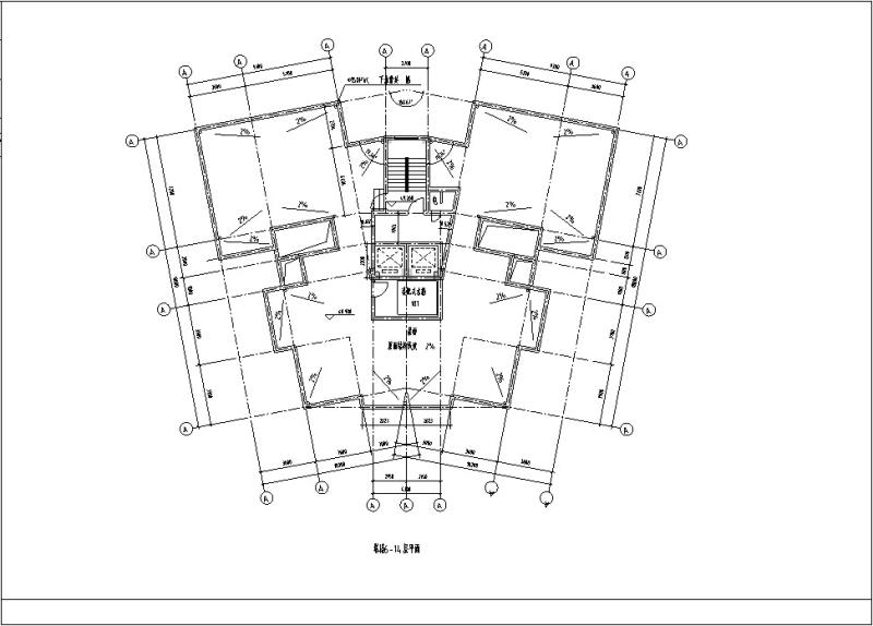 现代高层商住综合楼建筑设计CAD施工图纸 - 5