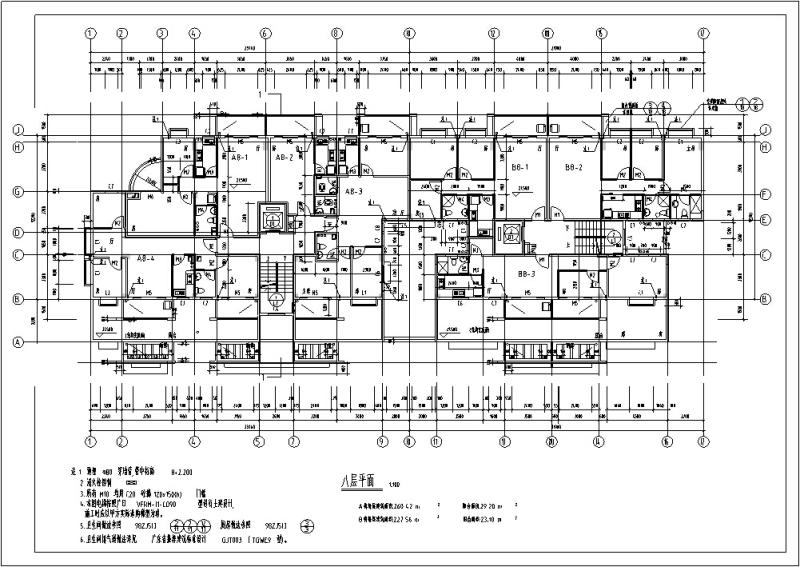 3套现代高层商住综合楼建筑设计方案CAD施工图纸 - 3