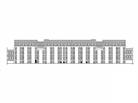 现代多层幕墙式商业建筑CAD施工图纸 - 2