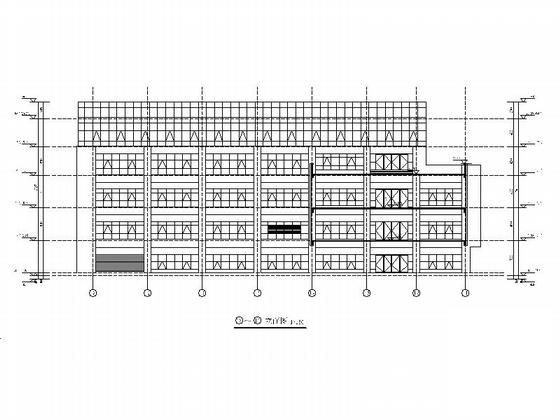 现代多层幕墙式商业建筑CAD施工图纸 - 3