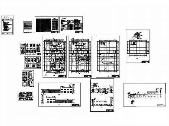 汽车4s店建筑CAD施工图纸 - 1