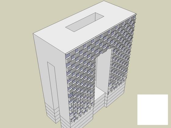 文化产业园区办公楼建筑CAD图纸 - 1