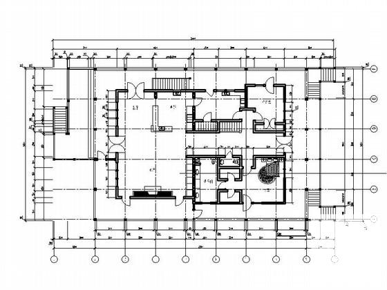2层别墅式办公楼建筑CAD图纸 - 3