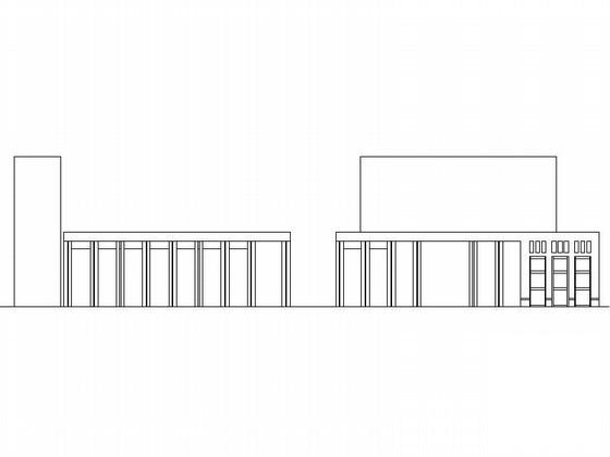 3层政府行政办公楼建筑CAD图纸（效果图纸） - 4