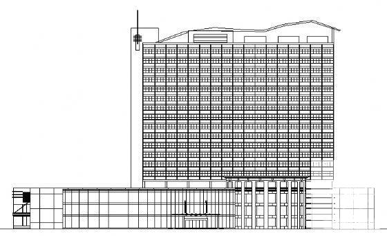 商业大厦建筑CAD图纸（带MAX模型） - 1
