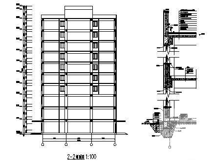 10层商用写字楼建筑CAD图纸 - 4