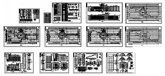 3层大型办公展馆建筑CAD施工图纸(卫生间详图) - 1