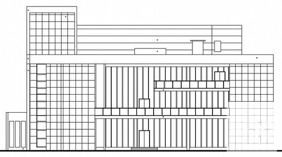 3层大型办公展馆建筑CAD施工图纸(卫生间详图) - 3
