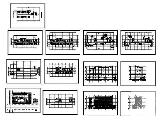 7层综合性写字楼建筑CAD图纸(钢筋混凝土结构) - 3