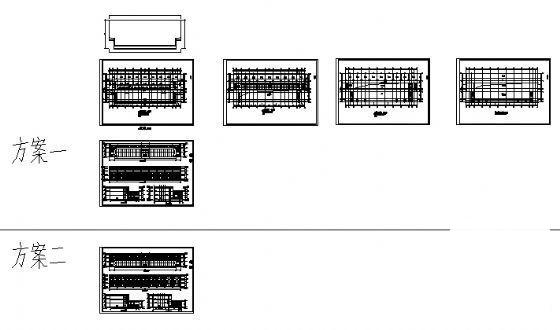 3层交警支队车辆管理所办公楼建筑CAD图纸（效果图纸）(钢筋混凝土结构) - 2