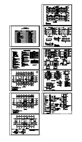 2层办公楼建筑CAD施工图纸(卫生间详图) - 4