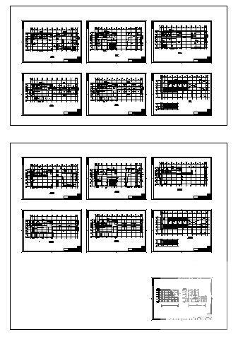 6层奥体办公楼外幕墙工程建筑施工CAD图纸(钢筋混凝土结构) - 3