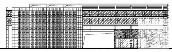 6层奥体办公楼外幕墙工程建筑施工CAD图纸(钢筋混凝土结构) - 4