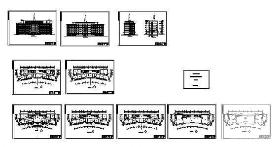 5层边防指挥中心办公楼概念设计建筑CAD图纸 - 2