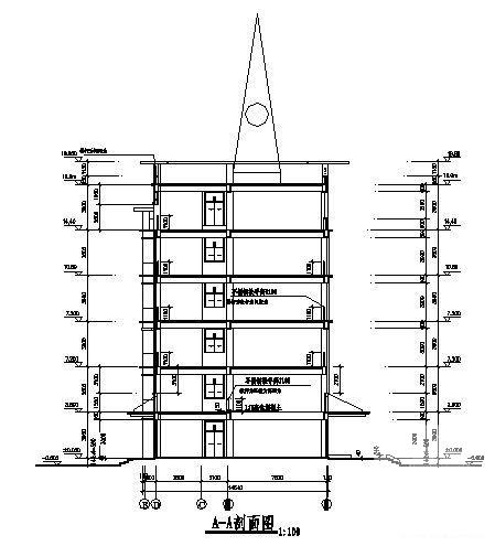 5层边防指挥中心办公楼概念设计建筑CAD图纸 - 4