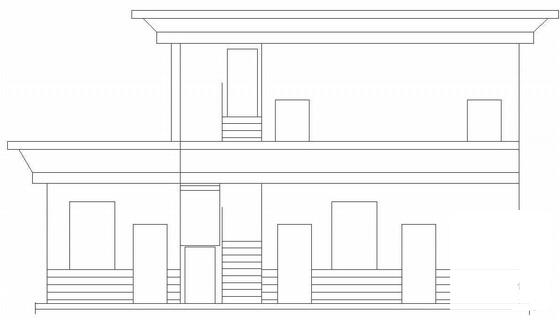 精美2层管理用房建筑结构CAD施工图纸 - 3