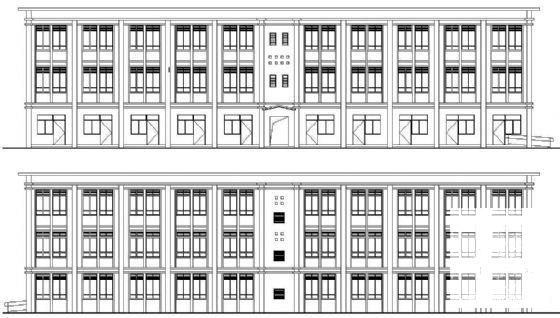 3层天然气公司办公楼建筑CAD图纸 - 1