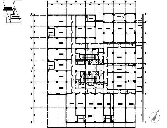精美11层办公楼建筑CAD图纸 - 4