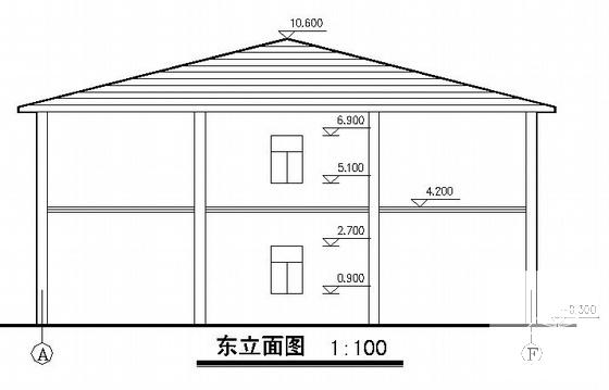 2层小型办公楼建筑CAD图纸 - 2