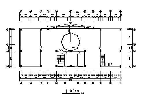 11层法院建筑CAD施工图纸(钢筋混凝土结构) - 2