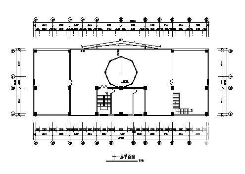 11层法院建筑CAD施工图纸(钢筋混凝土结构) - 2