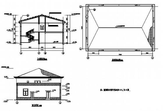 精美2层交换站办公楼建筑CAD图纸 - 1