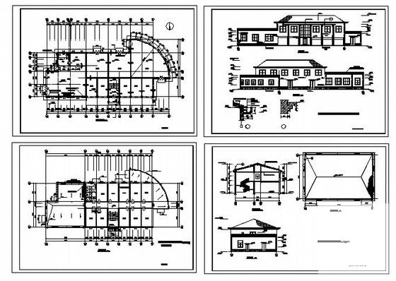 精美2层交换站办公楼建筑CAD图纸 - 3