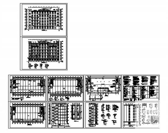 大型12层厂房办公楼建筑设计CAD施工图纸 - 4