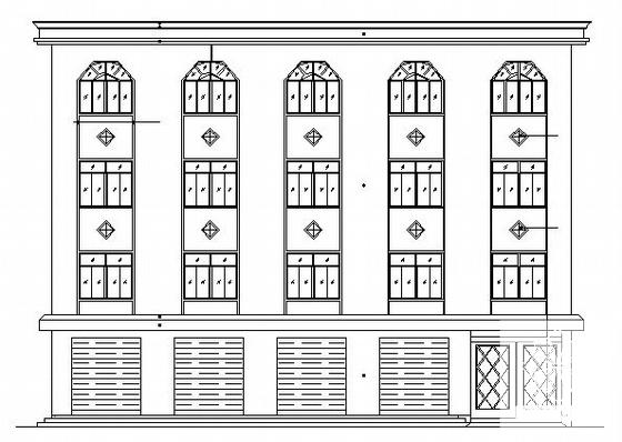 小型4层商办楼建筑CAD施工图纸(卫生间详图) - 1