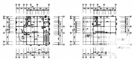 4层办公楼建筑CAD施工图纸(钢筋混凝土结构) - 1