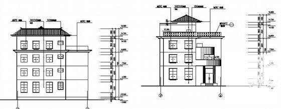 4层办公楼建筑CAD施工图纸(钢筋混凝土结构) - 4