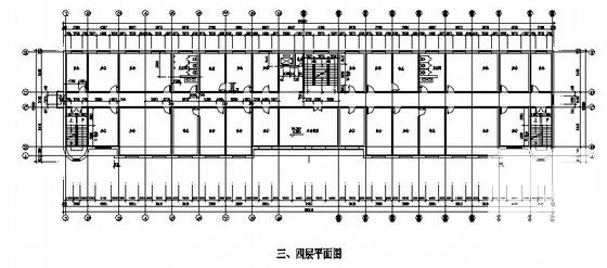 精美6层办公楼建筑CAD图纸 - 3