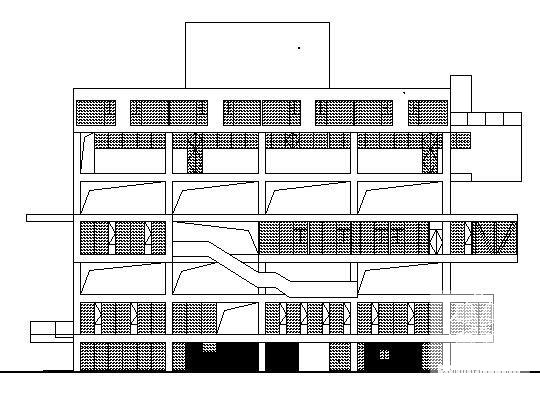 7层办公楼设计建筑CAD图纸(钢筋混凝土结构) - 1