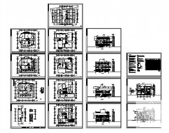 7层办公楼设计建筑CAD图纸(钢筋混凝土结构) - 4