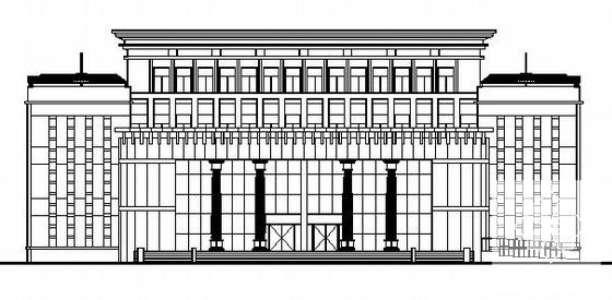 4层法院审判楼建筑施工CAD图纸(钢筋混凝土结构) - 2