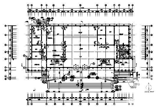 4层法院审判楼建筑施工CAD图纸(钢筋混凝土结构) - 3