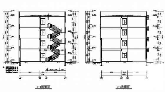 精美的5层办公楼建筑CAD图纸 - 4