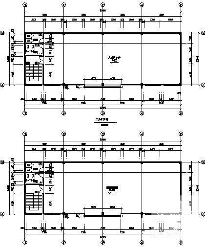 小型5层培训楼设计建筑CAD图纸(钢筋混凝土结构) - 3