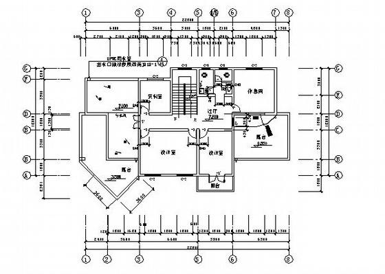 3层设计所建筑CAD图纸 - 1