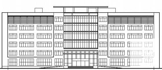 精美6层办公楼建筑CAD图纸 - 3