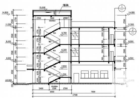 比较不错的3层办公楼建筑施工CAD图纸(卫生间详图) - 2