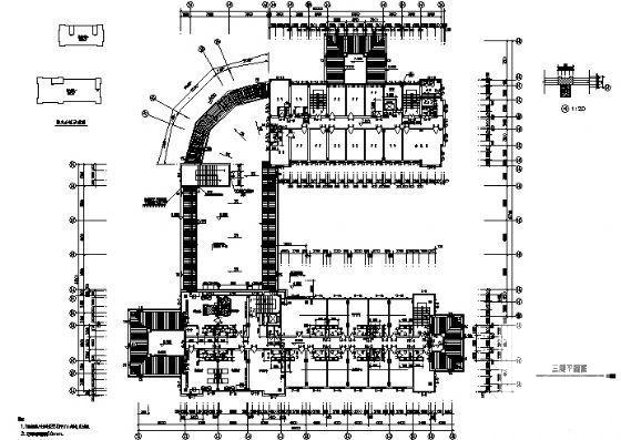 精美7层综合楼建筑CAD图纸(钢筋混凝土结构) - 1