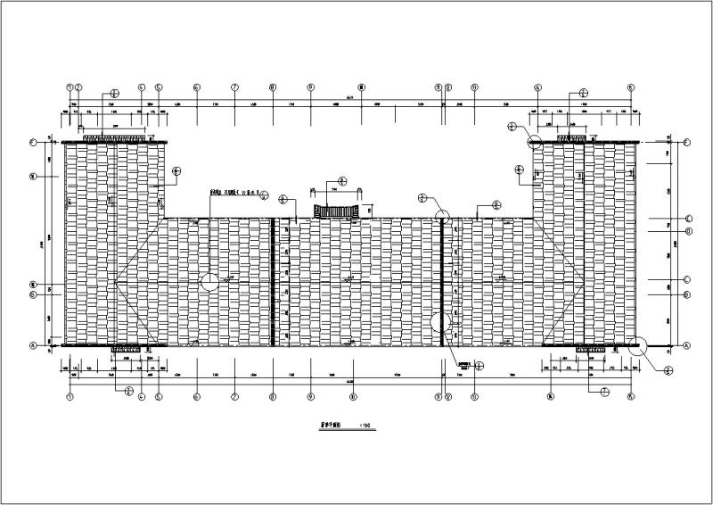 中式仿古农家乐餐饮商业建筑设计方案CAD施工图纸 - 4