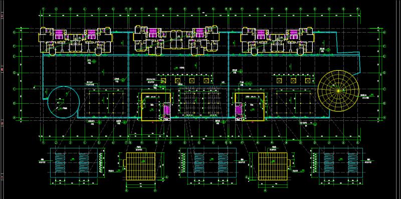 多层商业中心建筑设计（CAD图纸）(钢筋混凝土结构) - 3